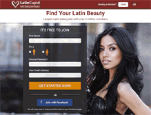 Tablet Screenshot of latincupid.com